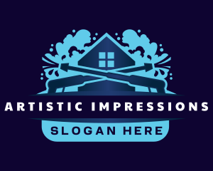 Pressure Wash Housekeeping logo design