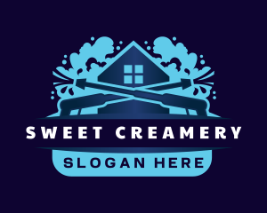 Pressure Wash Housekeeping logo design