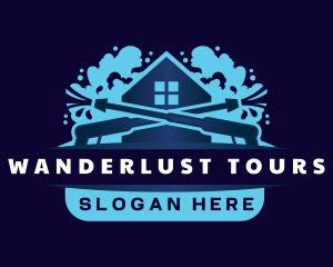 Pressure Wash Housekeeping logo design