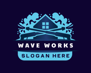 Pressure Wash Housekeeping logo design