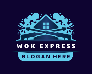 Pressure Wash Housekeeping logo design