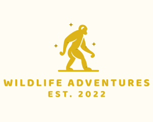 Walking Wild Monkey logo design