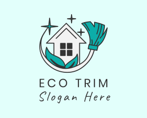 Eco Broom House logo design