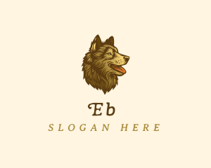 Dog Portrait - Dog Husky Puppy logo design