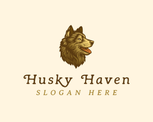 Dog Husky Puppy logo design