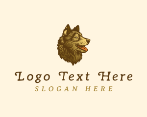 Husky - Dog Husky Puppy logo design