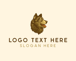 Dog Husky Puppy logo design