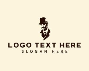 Gentleman Fashion Hat logo design