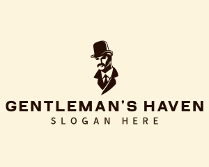 Gentleman Fashion Hat logo design