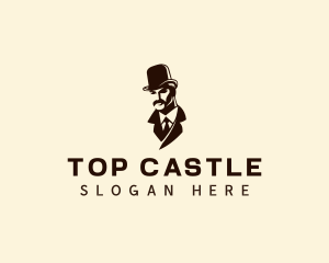 Gentleman Fashion Hat logo design