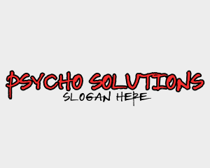 Psycho - Thriller Horror Company logo design