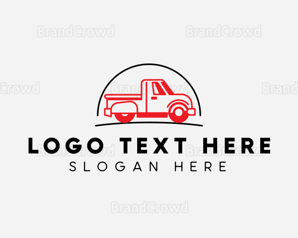 Pickup Truck Vehicle Logo