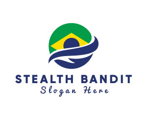 Planet Brazil Swoosh logo design