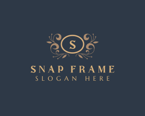 Flourish Ornament Frame logo design