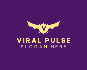 Virus - Flying Bat Virus logo design
