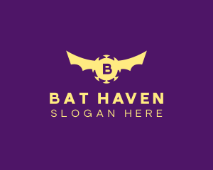 Bat - Flying Bat Virus logo design