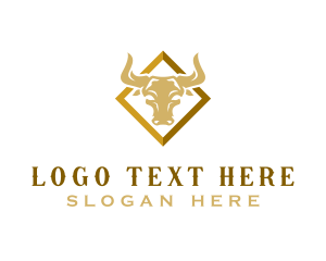 Cattle - Bison Horn Ranch logo design