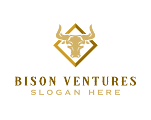 Bison Horn Ranch logo design