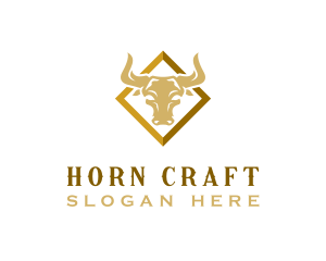 Bison Horn Ranch logo design