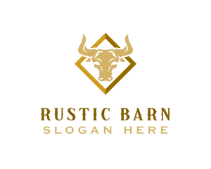 Bison Horn Ranch logo design