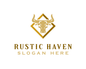 Bison Horn Ranch logo design