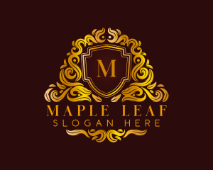 Luxury Decorative Shield logo design