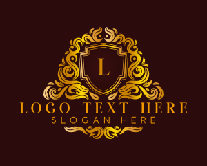 Premium - Luxury Decorative Shield logo design