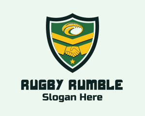 Rugby - Rugby Friendship Shield logo design