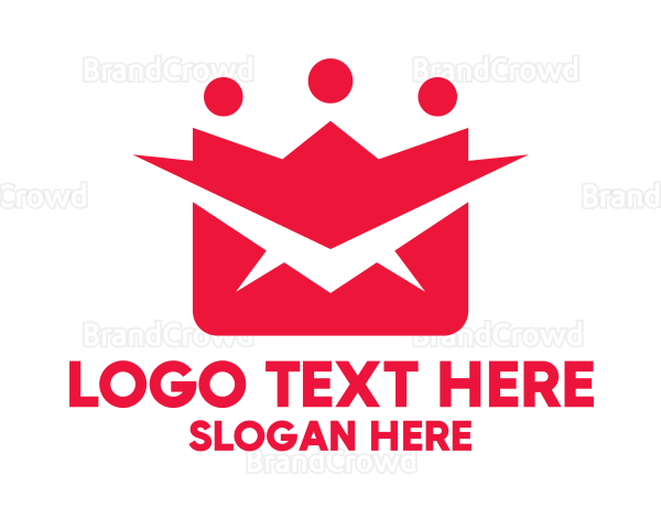 Red Mail Crown Logo