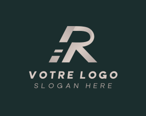 Shipment - Courier Logistics Shipping Letter R logo design