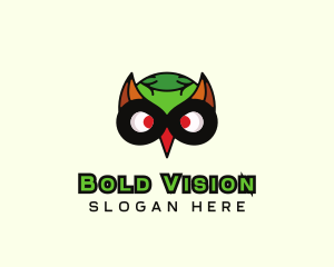 Bird Owl Mask logo design