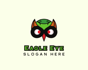 Bird Owl Mask logo design