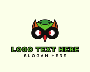 Goggles - Bird Owl Mask logo design