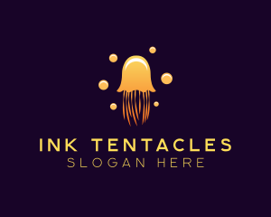 Tentacles - Wildlife Marine Jellyfish logo design