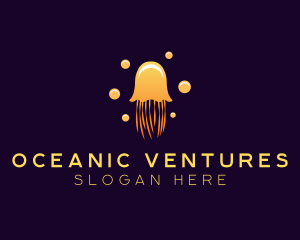 Wildlife Marine Jellyfish  logo design