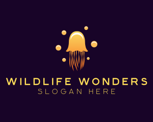 Zoology - Wildlife Marine Jellyfish logo design