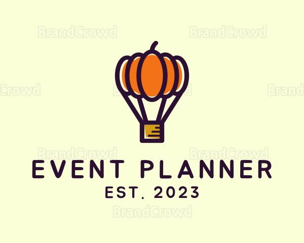 Pumpkin Hot Air Balloon Logo