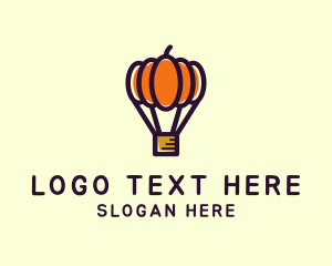 Pumpkin Hot Air Balloon Logo