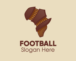 Musician - Brown Musical African Map logo design