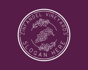 Organic Grapes Plantation logo design