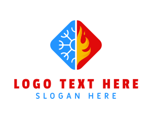 Heat - Heat & Cool Enterprise logo design