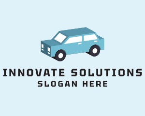 Car Dealership - Isometric Automotive Car logo design