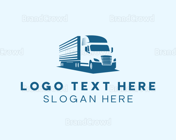 Cargo Truck Delivery Logo