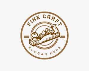 Carpentry Wood Planer logo design