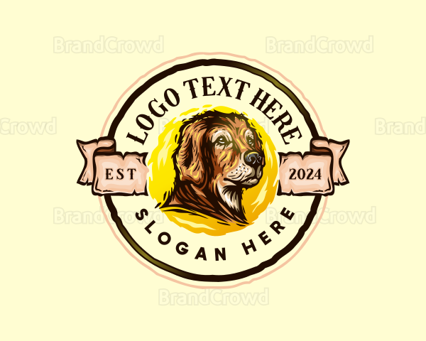 Pet Dog Grooming Logo