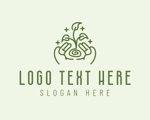 Seed - Gardening Plant Sprout logo design