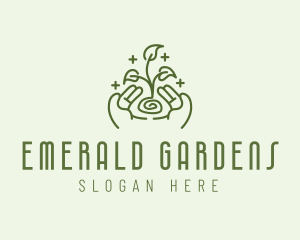 Gardening Plant Sprout logo design