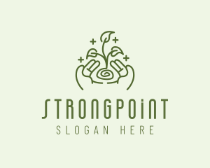 Crops - Gardening Plant Sprout logo design