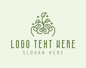 Gardening Plant Sprout Logo