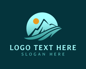 Altitude - Mountain Sun Travel logo design